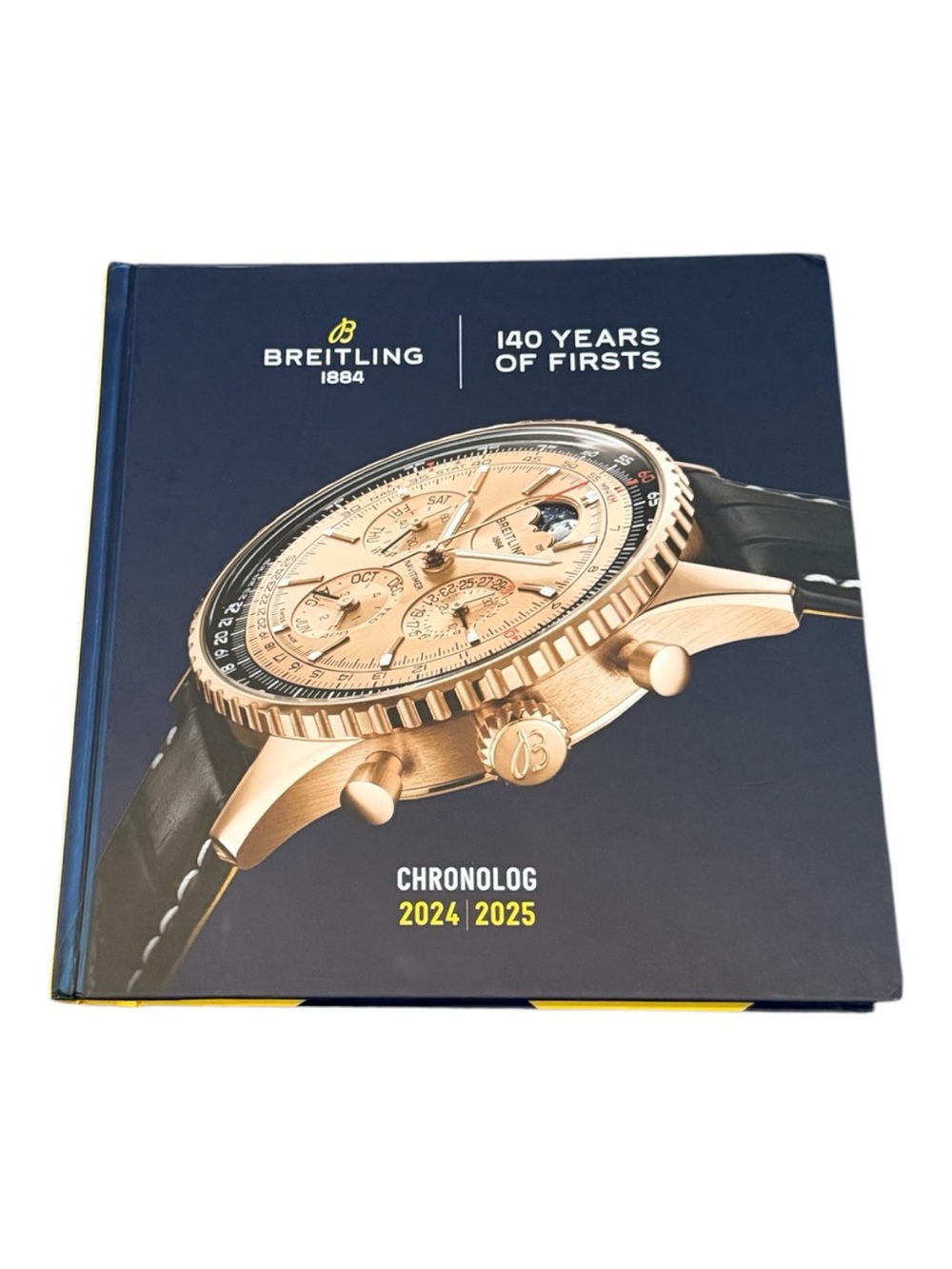 Breitling Hardcover Book - Navy Blue & Gold chronolog 2024/2025